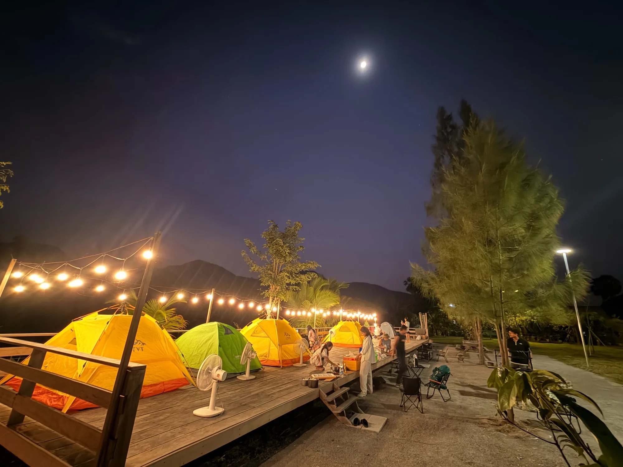 Camping at ROSAT under the moon